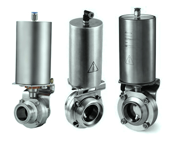 Pneumatic sanitary valve