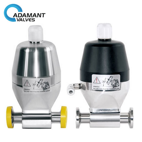 Sanitary Mini Diaphragm Valves with Tri-clamp Ends, Pneumatic Type