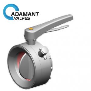 powder butterfly valve