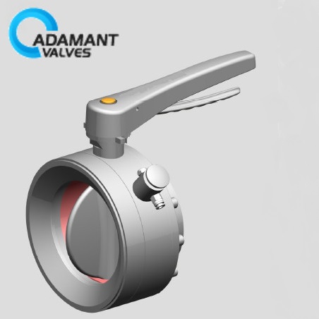 powder butterfly valve