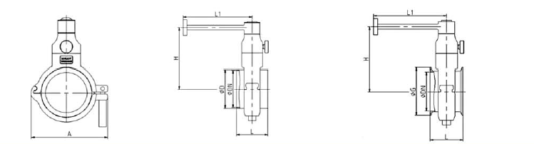 powder butterfly valve