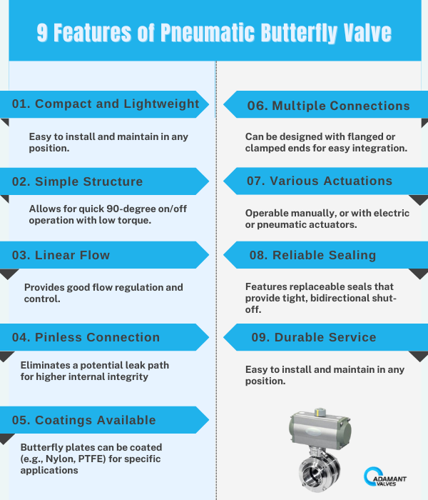 Nine Major Features of Pneumatic Butterfly Valve