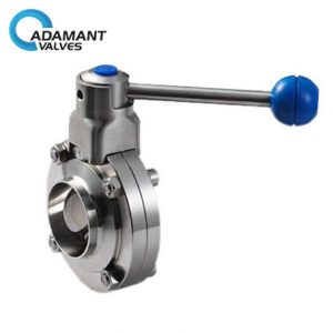 sanitary butt weld butterfly valve