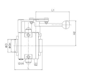 2 way mixproof butterfly valve