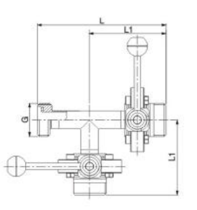 3 way manual butterfly valves