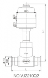 pneumatic 2 way globe valve