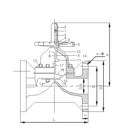 CPVC diaphragm valve