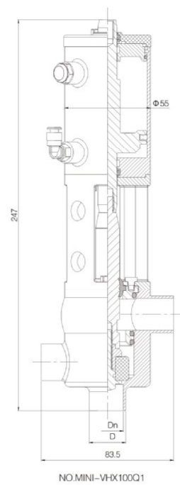 mini divert seat valve