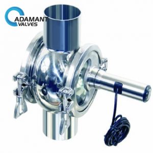 Sanitary Four-way Sight Glass with Stainless Steel Light