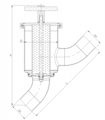 Sanitary Y type filter