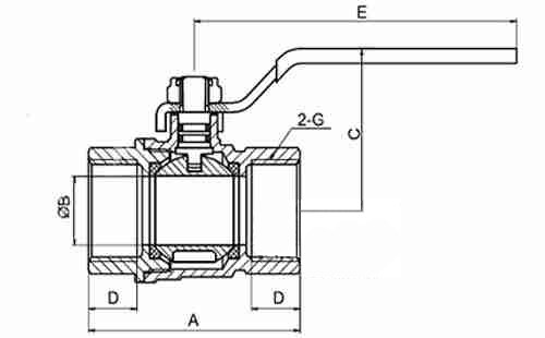 threaded brass ball valve