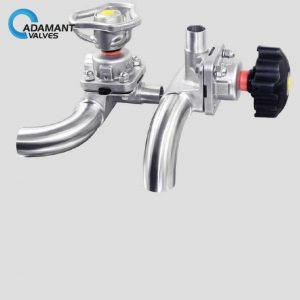u shape three way diaphragm valve