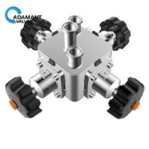 4 position 5 way titanium diaphragm valve