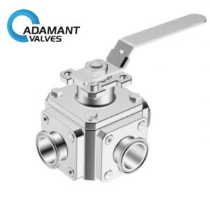 Sanitary Titanium 3-Way Ball Valve