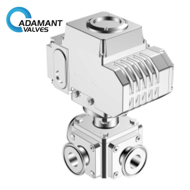 Sanitary Titanium 3-Way Electric Ball Valve