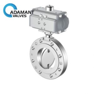 Sanitary Titanium Pneumatic Flanged Butterfly Valve D05.3
