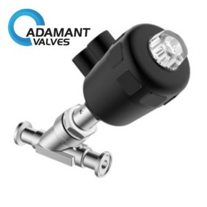 Sanitary Titanium Pneumatic Female Thread Angle Seat Valve J02.4
