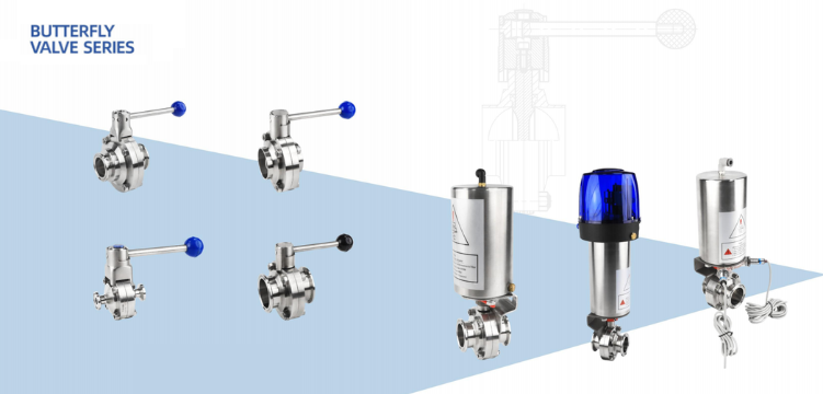 What Are the Types of Sanitary Butterfly Valves