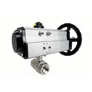 Pneumatic/Manual Double Acting Stainless Ball Valves (1/2 NPT)