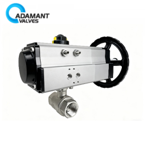 AV-2-S0459 Pneumatic/Manual Spring Return Stainless Ball Valves (1-1/2 NPT)
