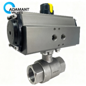 Air Actuated V-Port Stainless Ball Valves - Scotch Yoke (2 NPT)