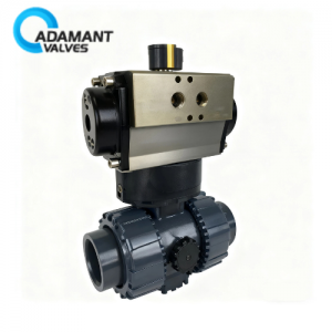 Air Actuated PVC Ball Valves - Rack & Pinion (4 NPT)