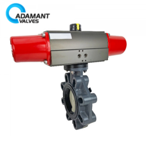 Air Actuated PVC Butterfly Valves - Scotch Yoke (8 inches)
