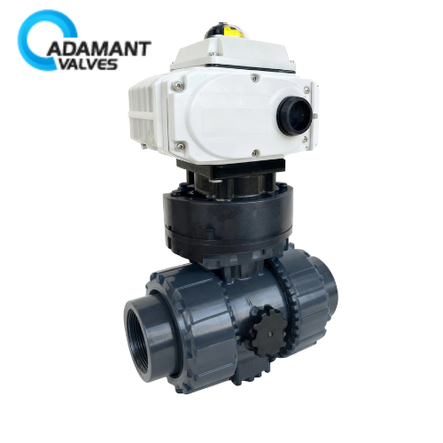 Electric Actuated PVC Ball Valves Electric Actuated PVC Ball Valves 110 VAC with EPS Positioner 4-20mA Input (2 NPT)