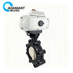 Electric Actuated PVC Butterfly Valves 110 VAC with EPS Positioner 4-20mA Input (6 inches)